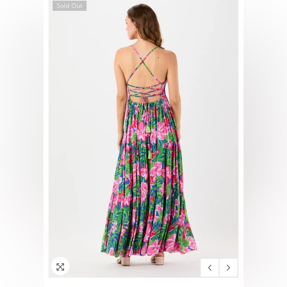 Anthropologie NWT TIARE HAWAII KAILANI MAXI DRESS size XS/S. - Picture 7 of 15